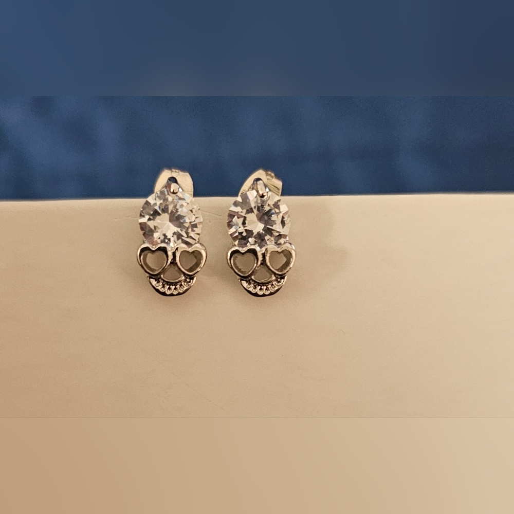 Skull Head Earrings Women Earrings Stud Earrings Decorative Stud Earrings
